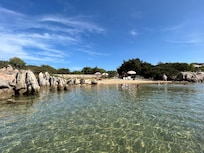 La petite plage à 5 minutes à pied en bas