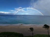 Full rainbow view from the balcony!