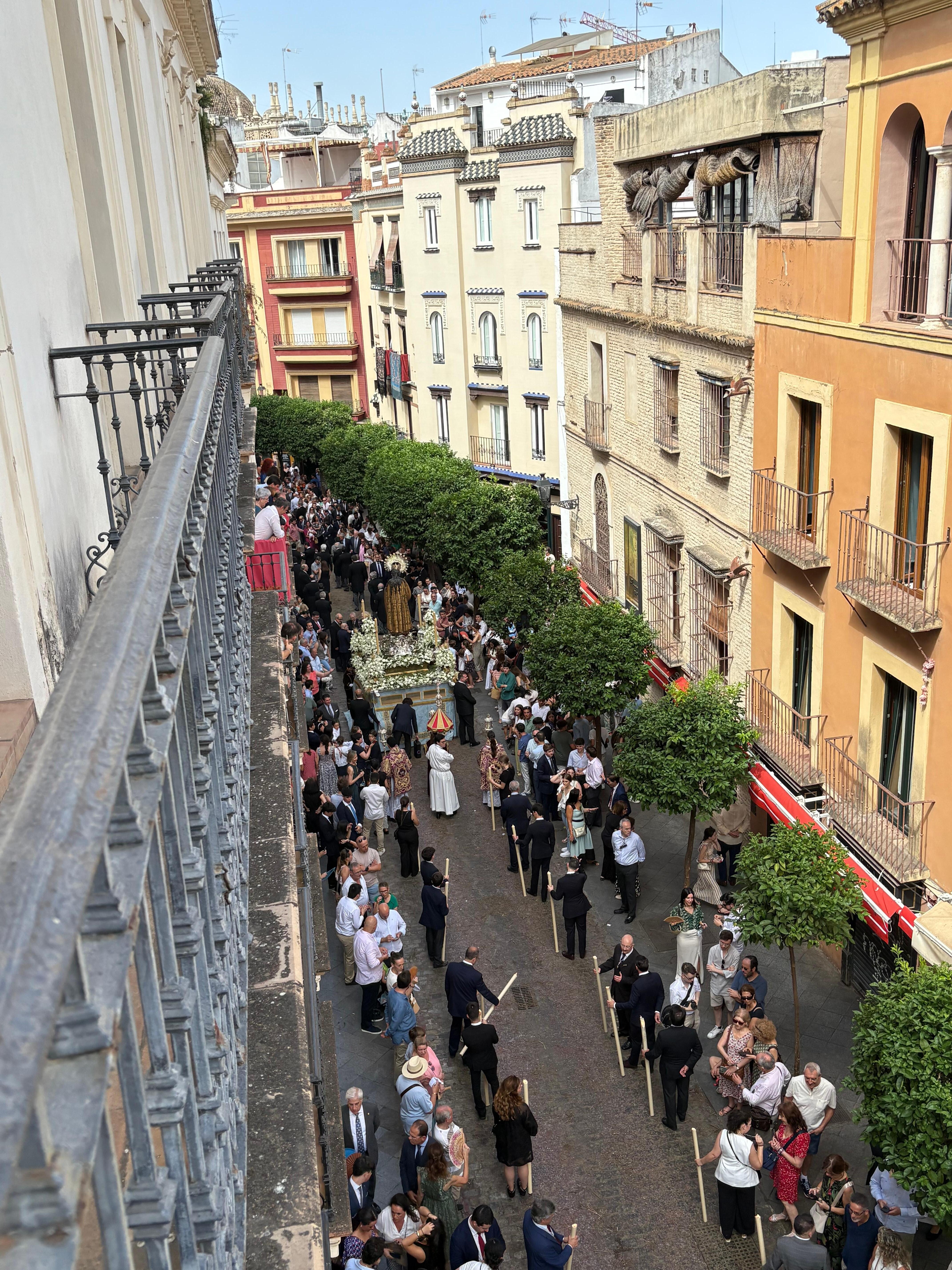 The Corpus Christi Procession from the apartment