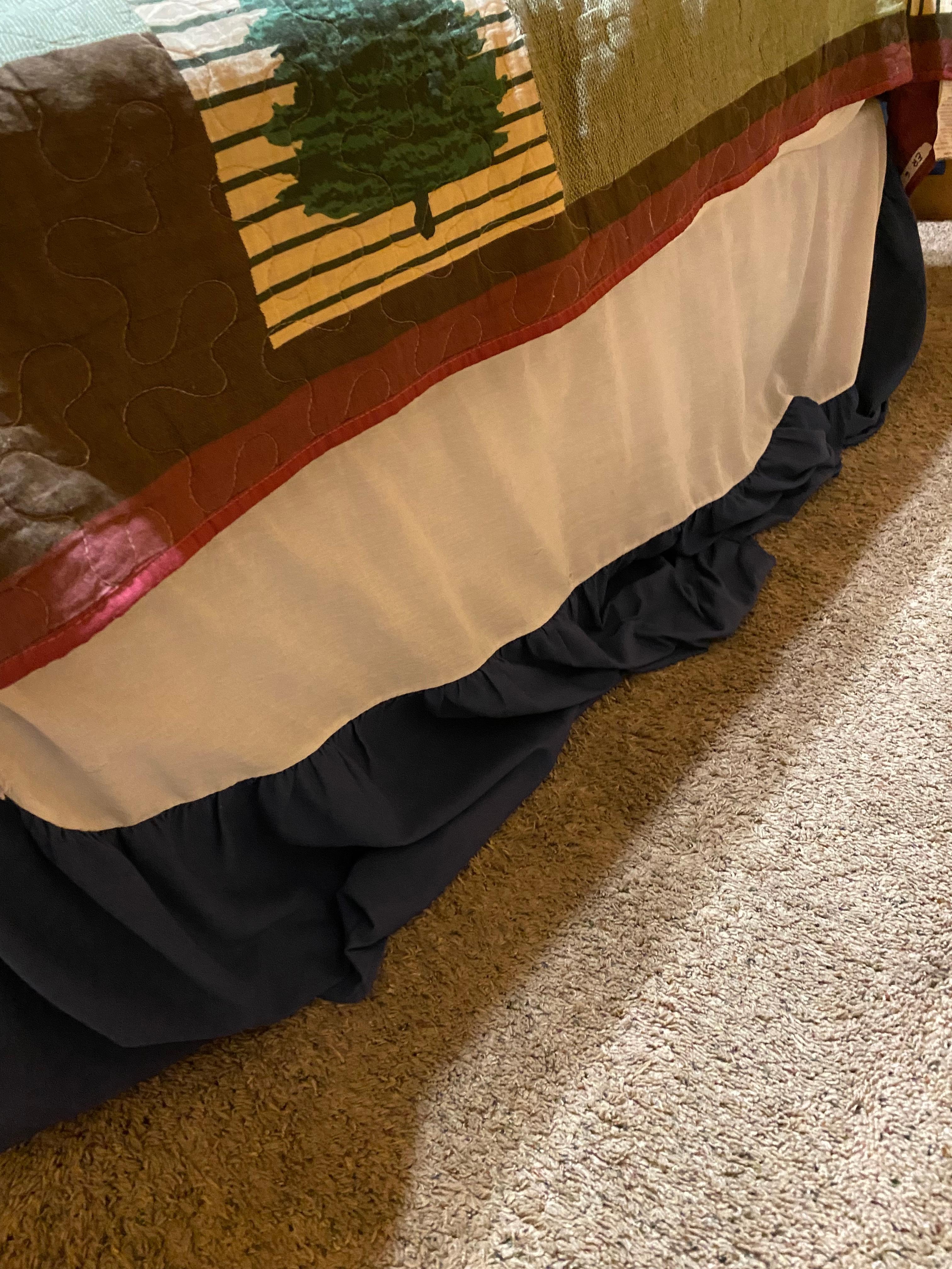 Bed skirts were too big but sheets were clean. 