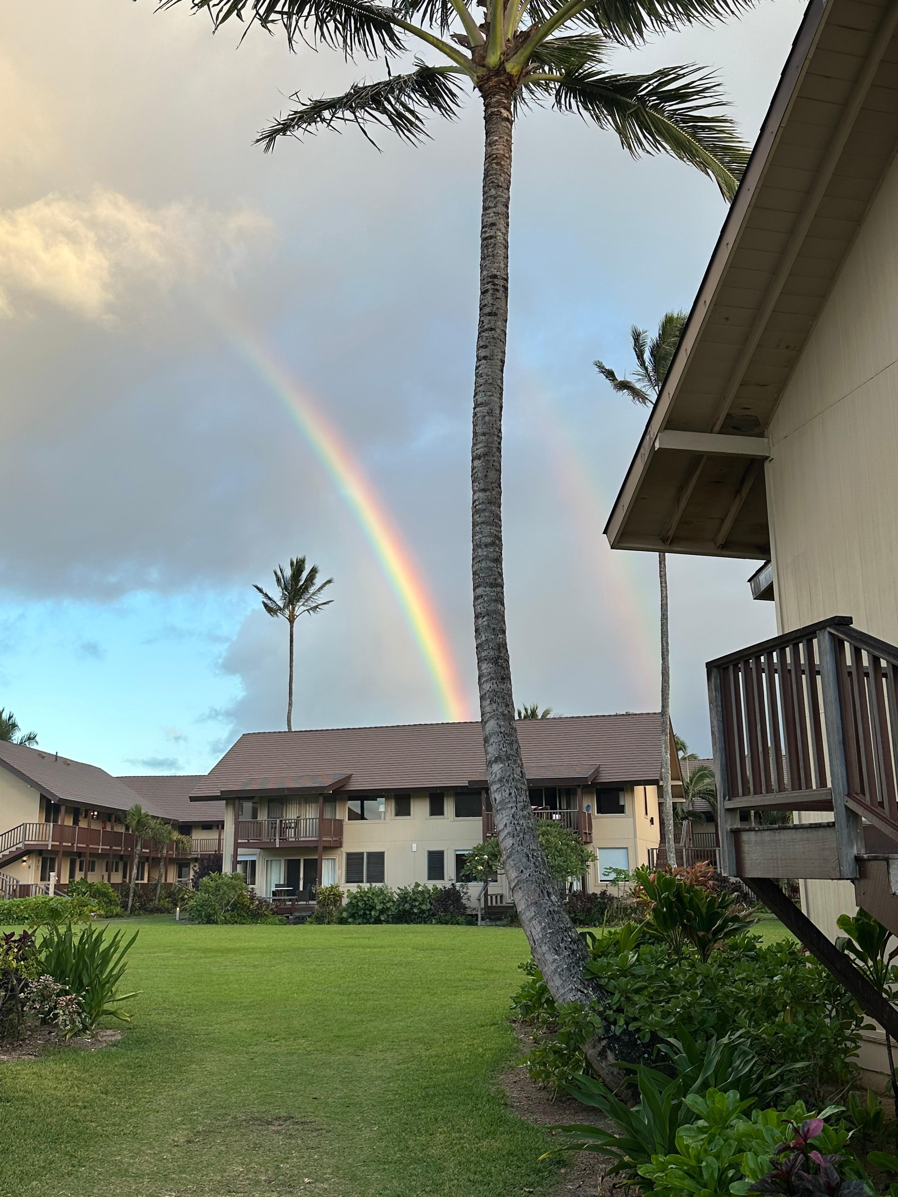 Beautiful rainbow on the property