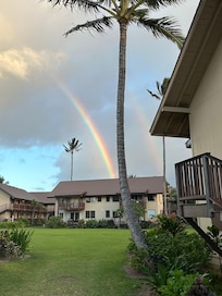 Beautiful rainbow on the property