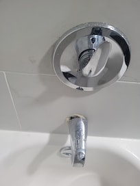 The bathtub/shower faucet was not attached to the wall and would move when showering. Slow drain meant your feet felt unsanitary.