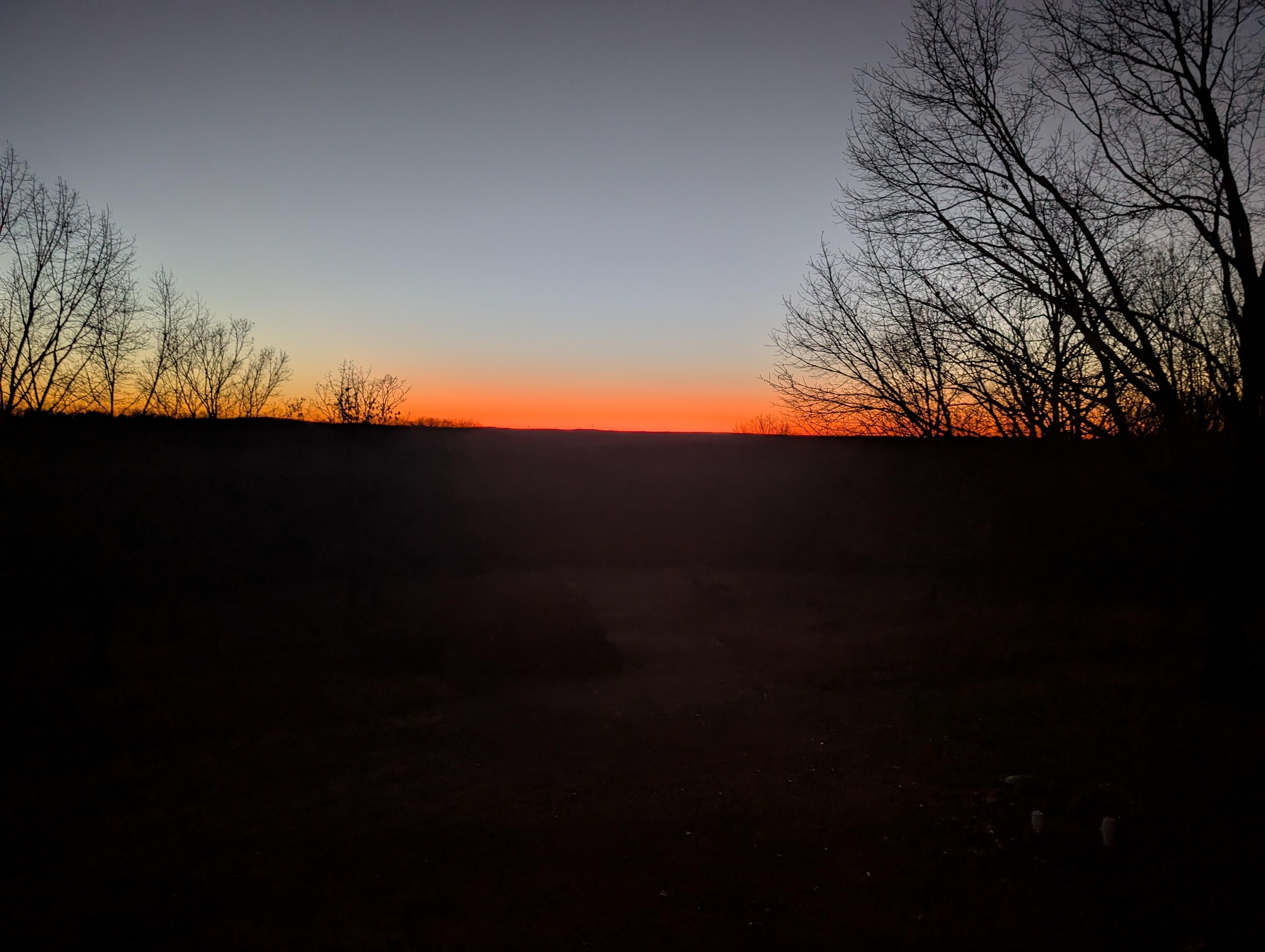 Sunset off the back porch