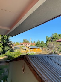 Looking west from the top floor of my guesthouse