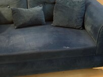 Couch with stains