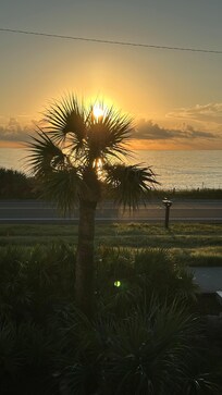 Sunrise from the front deck