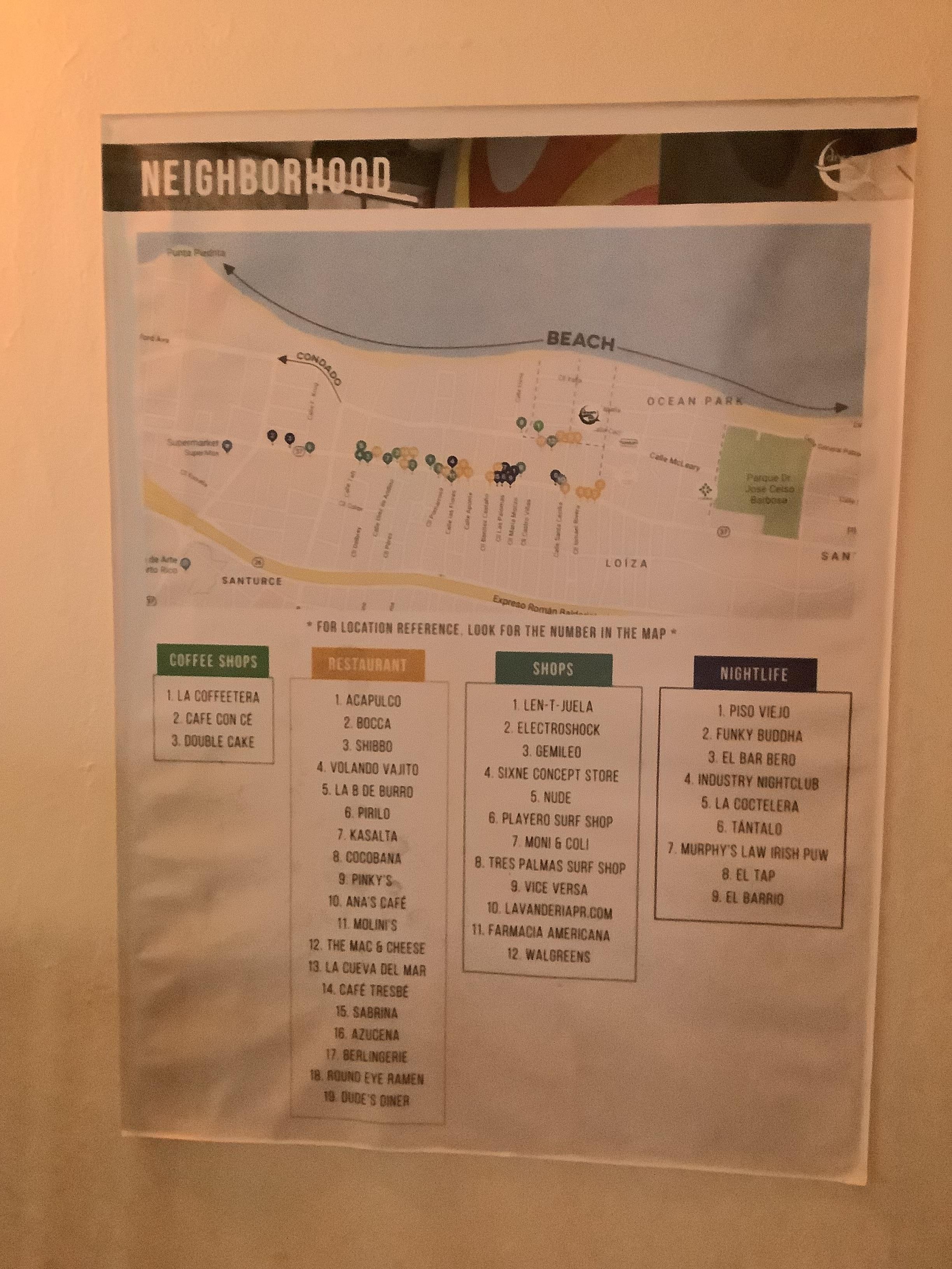 Map of the area