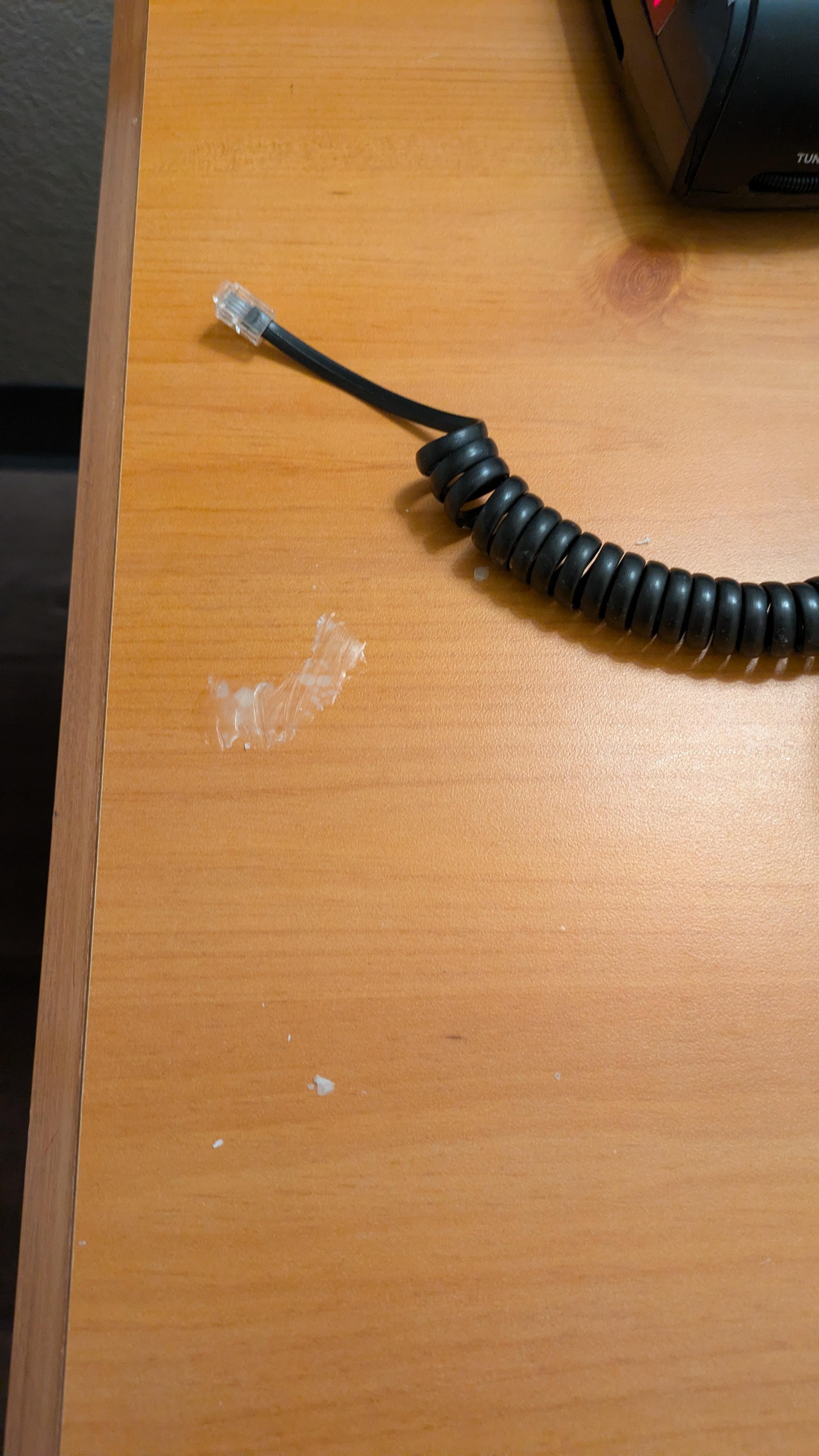 Phone wasn't connected and ameg on nightstand 