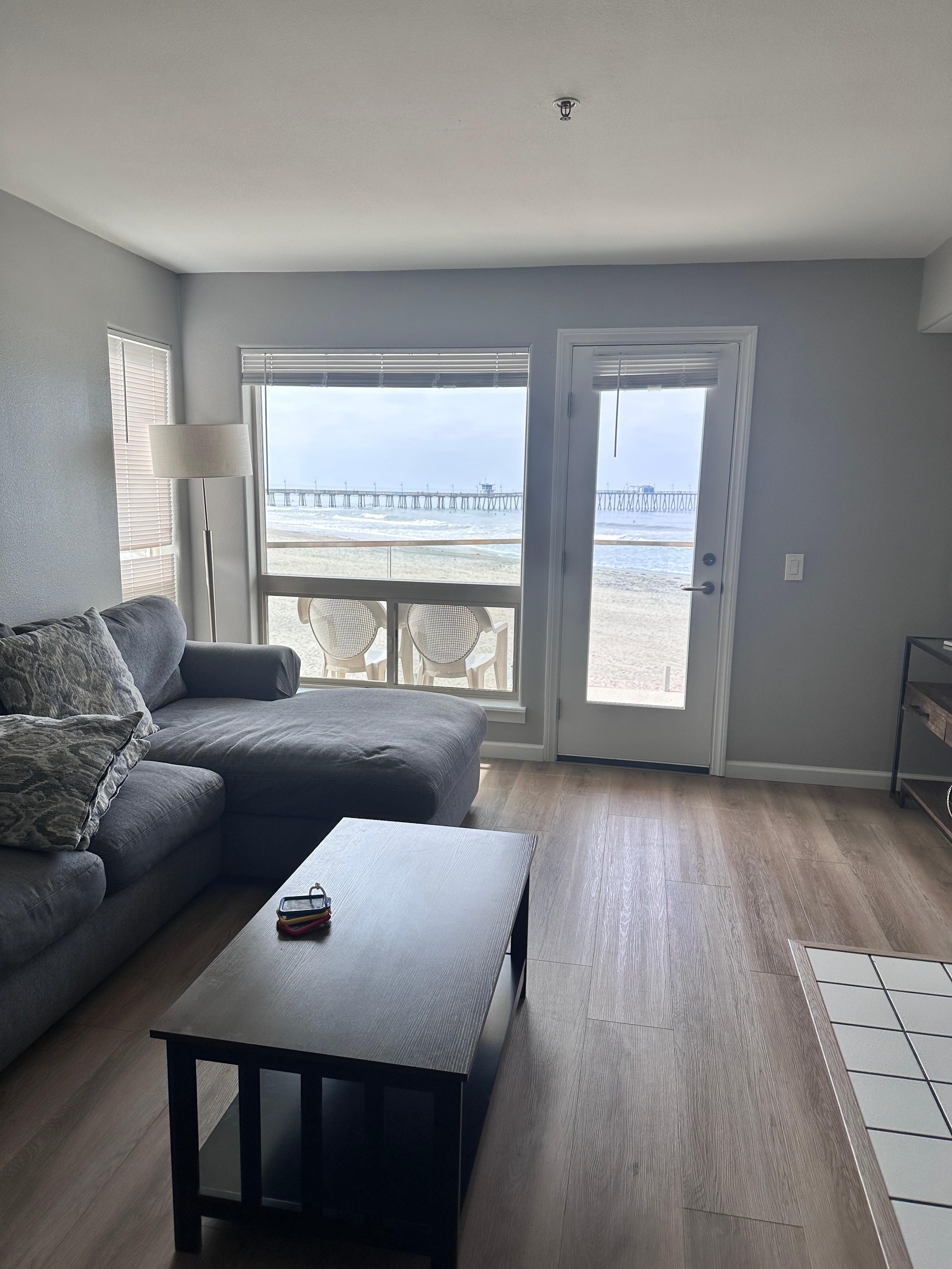Incredible view of the water from the living area and master bedroom