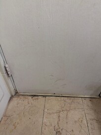 Bathroom floor. Every service was very dirty.