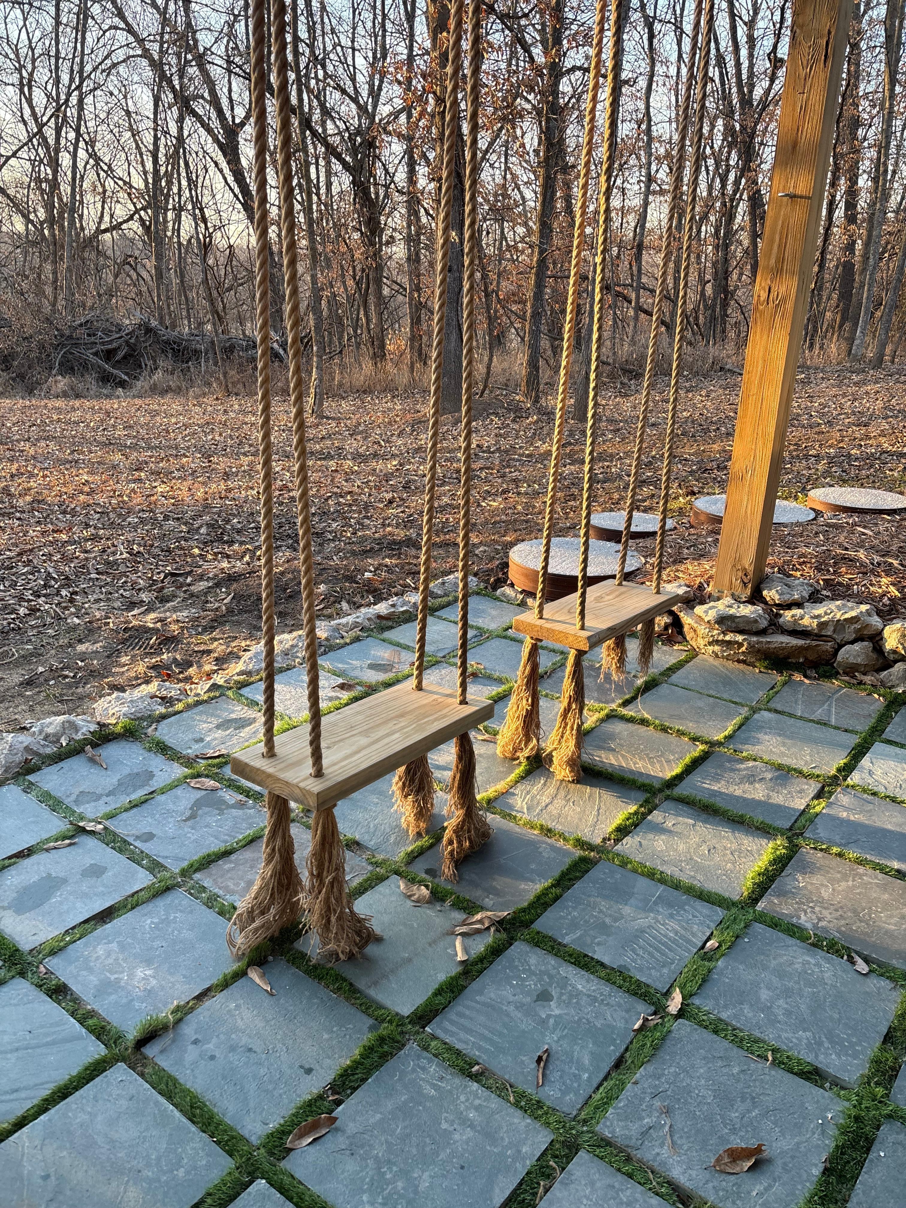 I loved these swings. 