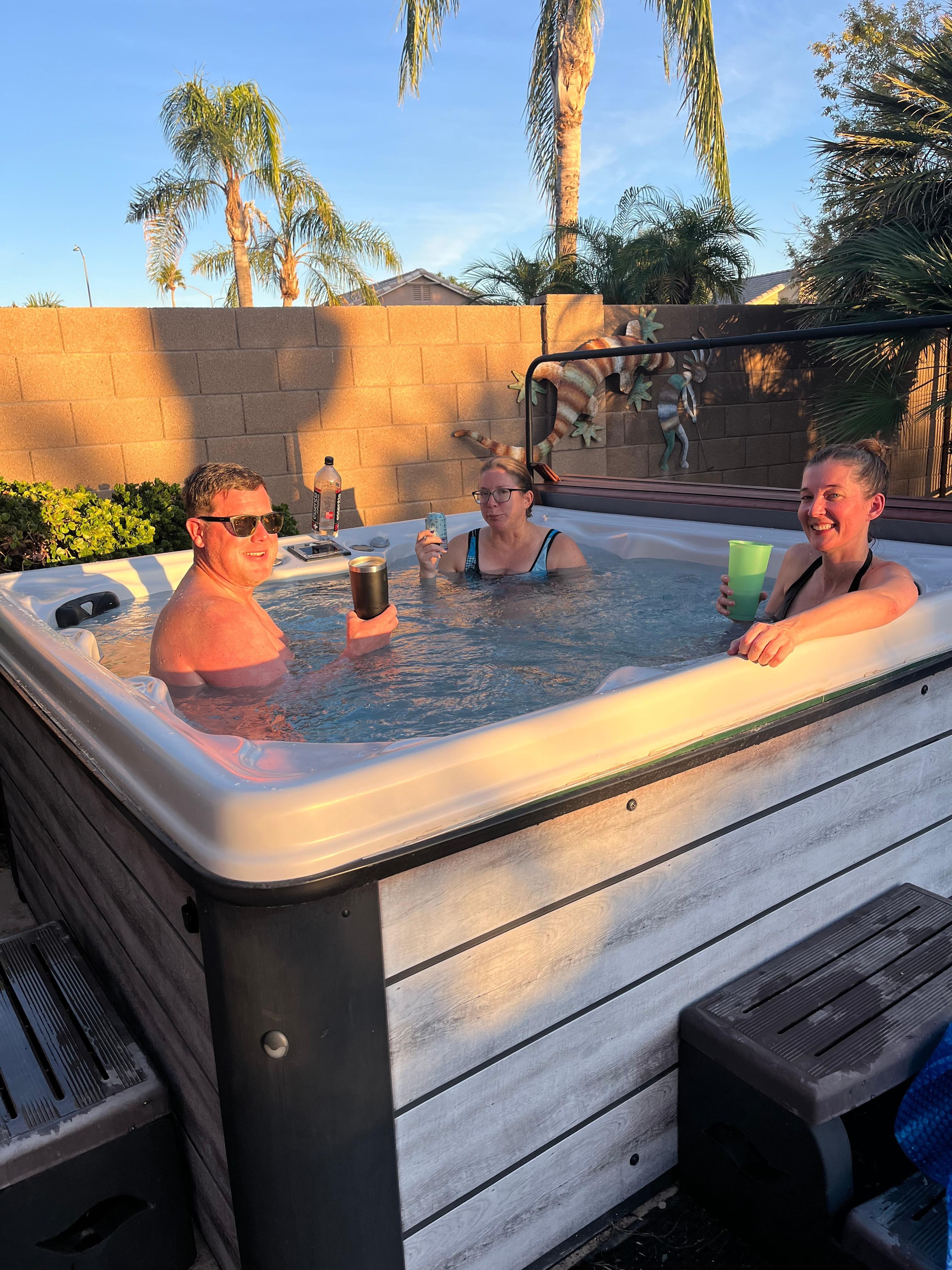 Enjoyed the hot tub! 
