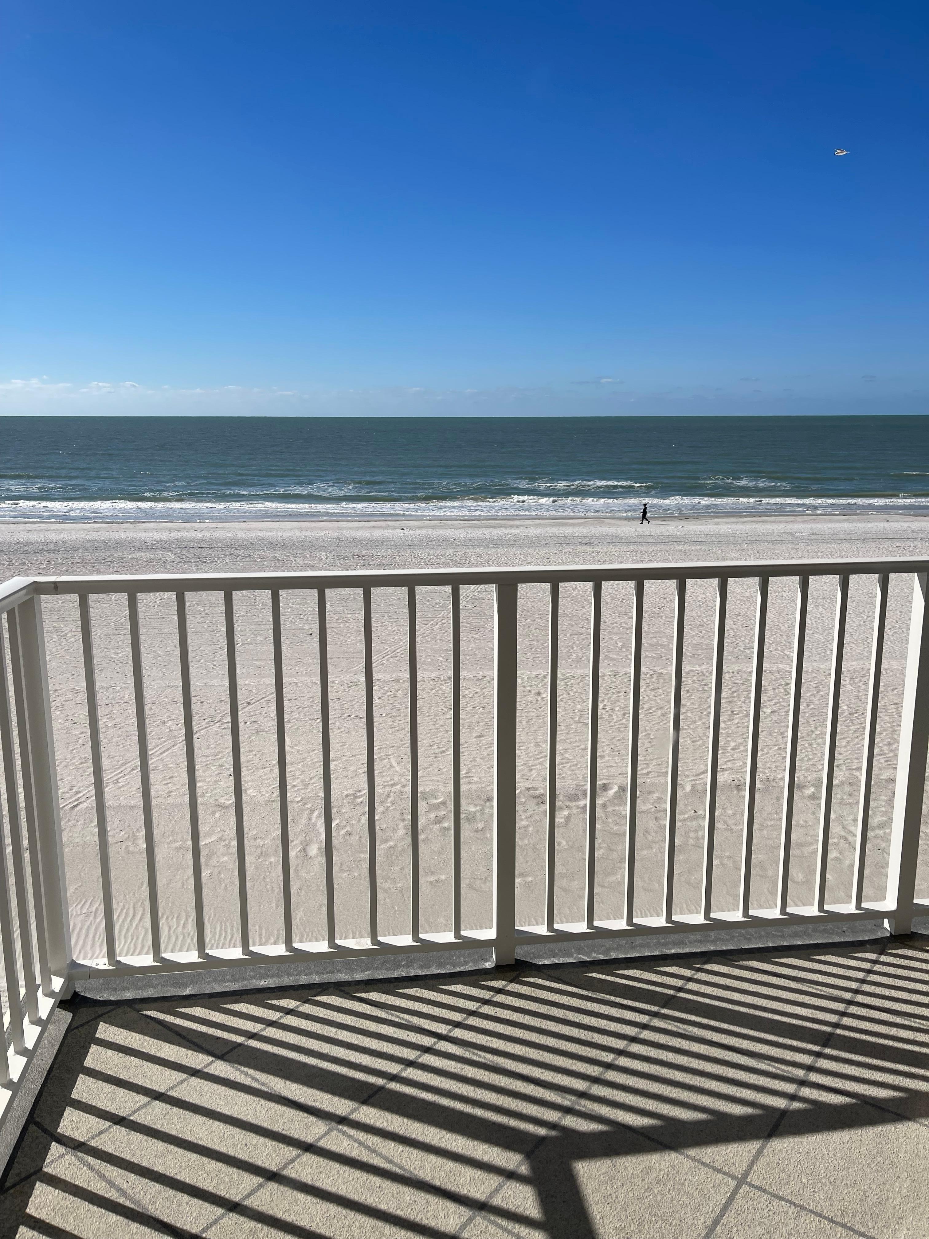 Balcony view was amazing!  Sat and watched sunset every night 