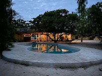 Central area for meals and games.