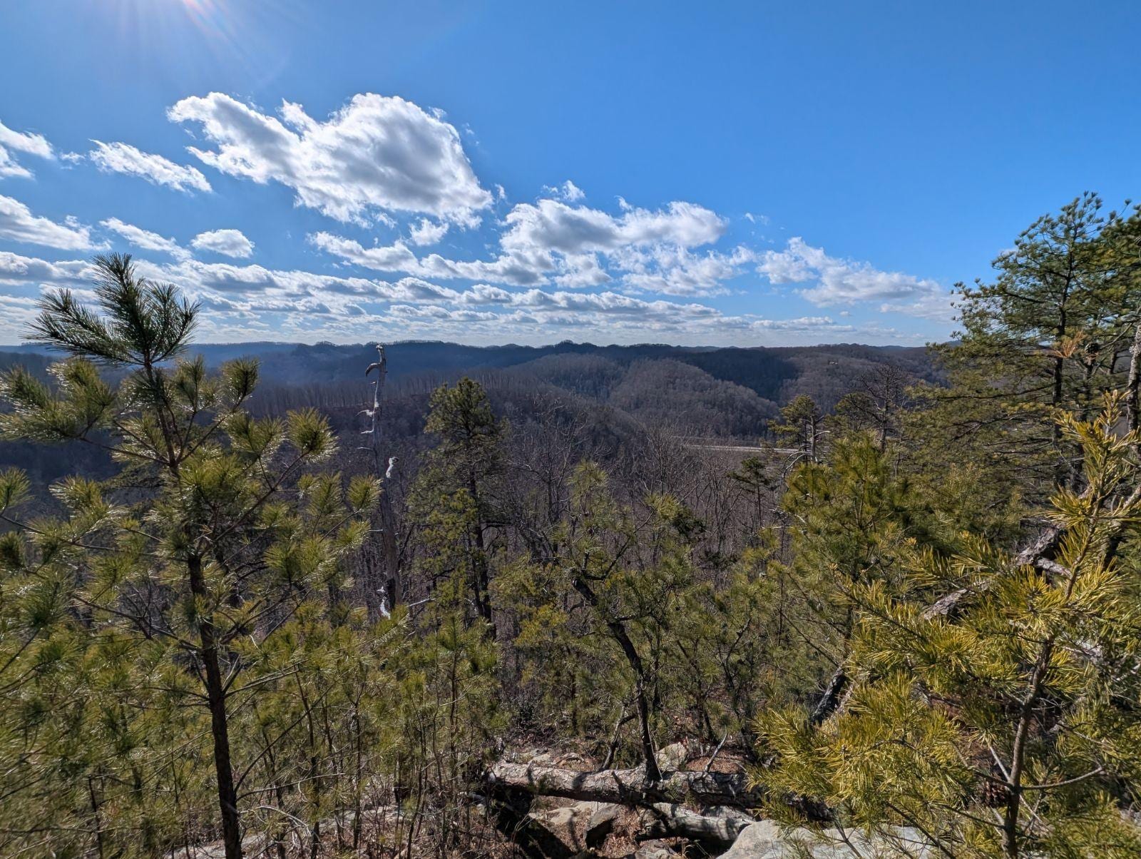 View from above the cabin