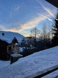 Balcony view from
emerald chalet