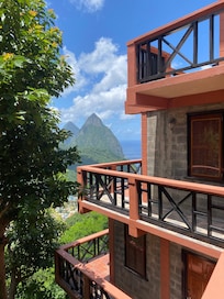 View on Pitons & Soufrière