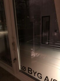 Van parked by bedroom window