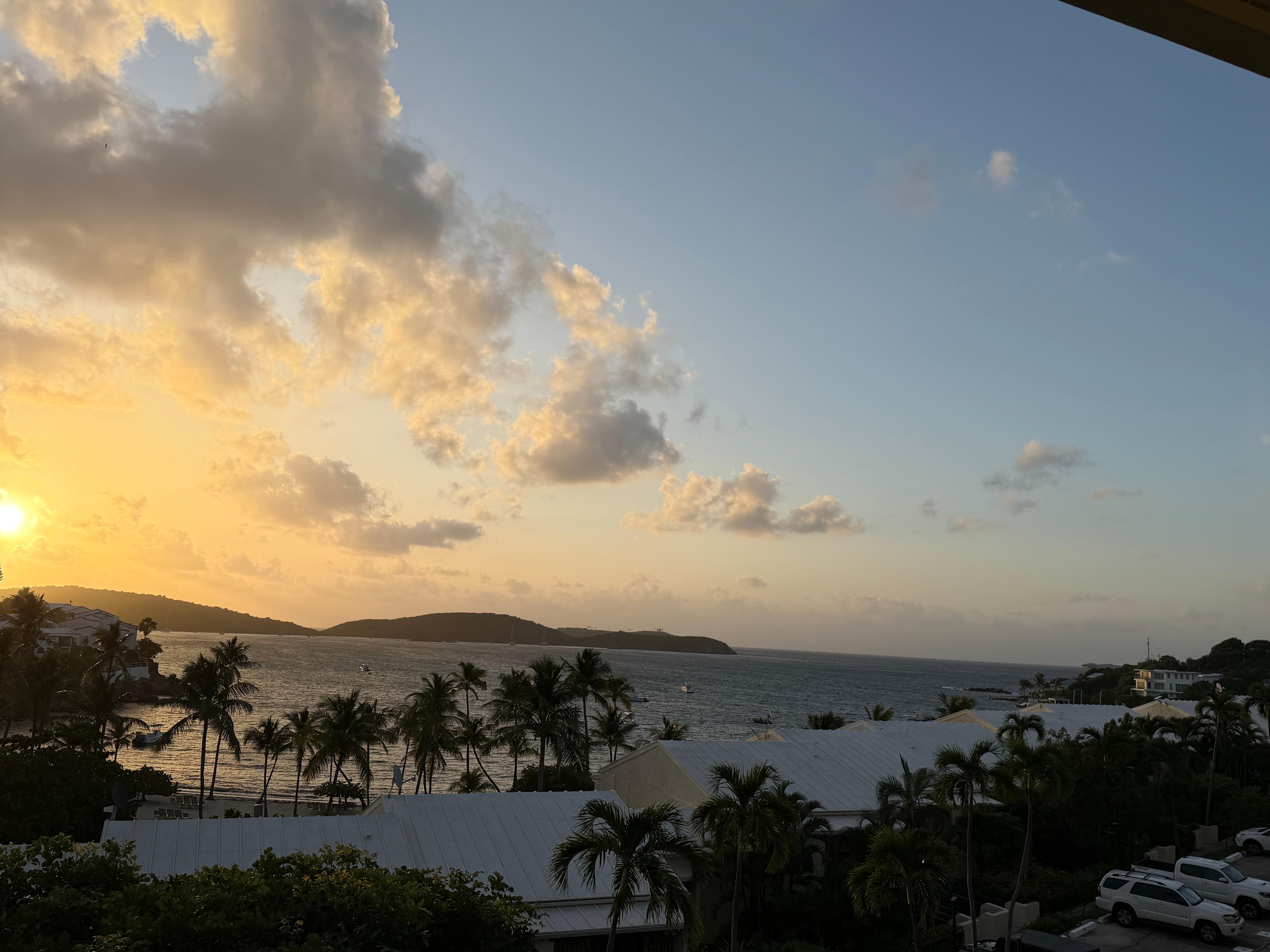 Sunrise on the balcony 