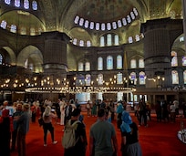 The blue mosque is so close