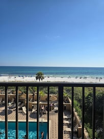 View from our private balcony