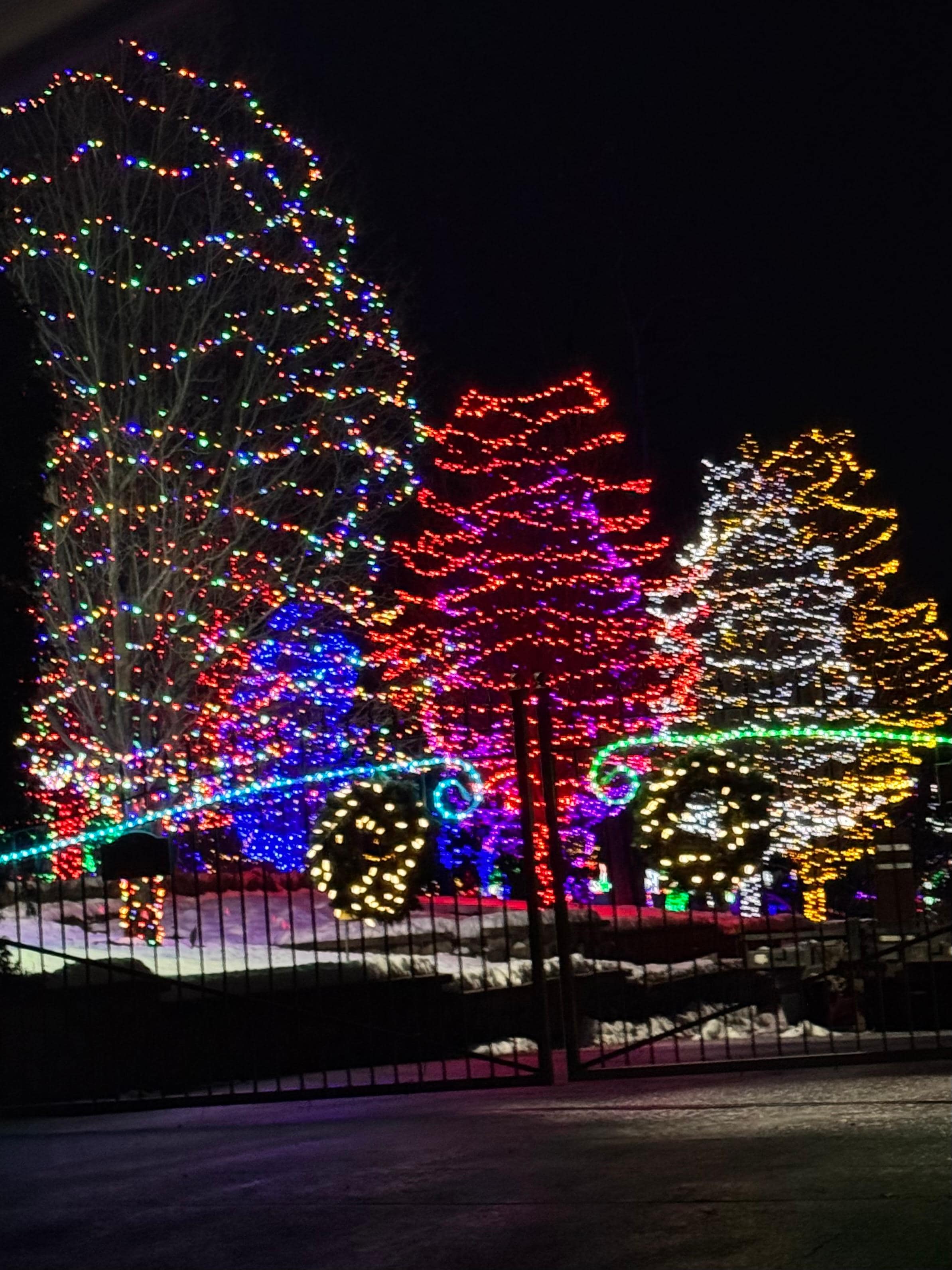The Christmas lights are beautiful every night in the Burr Ridge Area! Definitely worth driving around to see! 