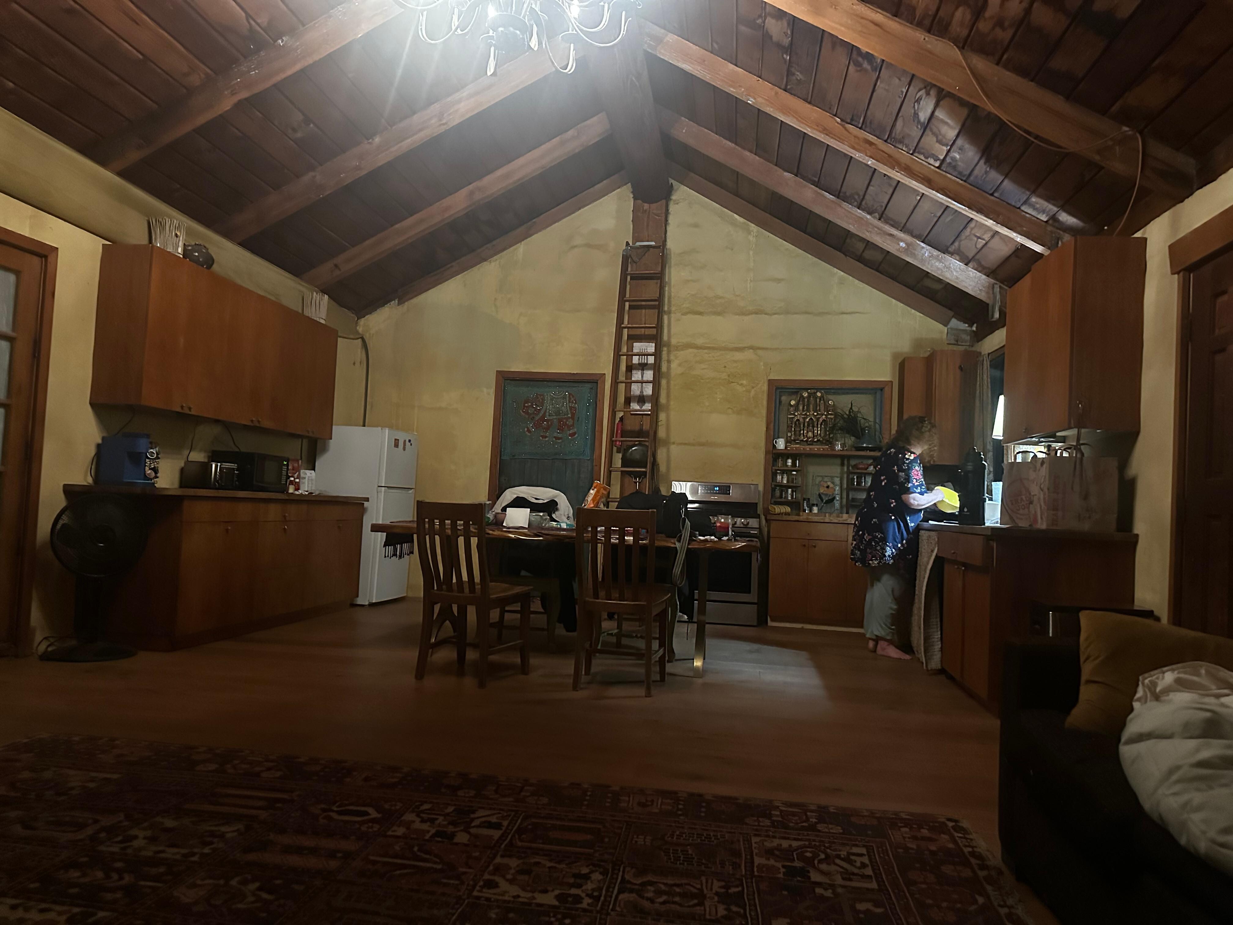 Large living and kitchen areas 