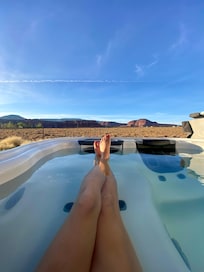 Private hot tub view