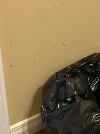 Dirty wall in barhroom