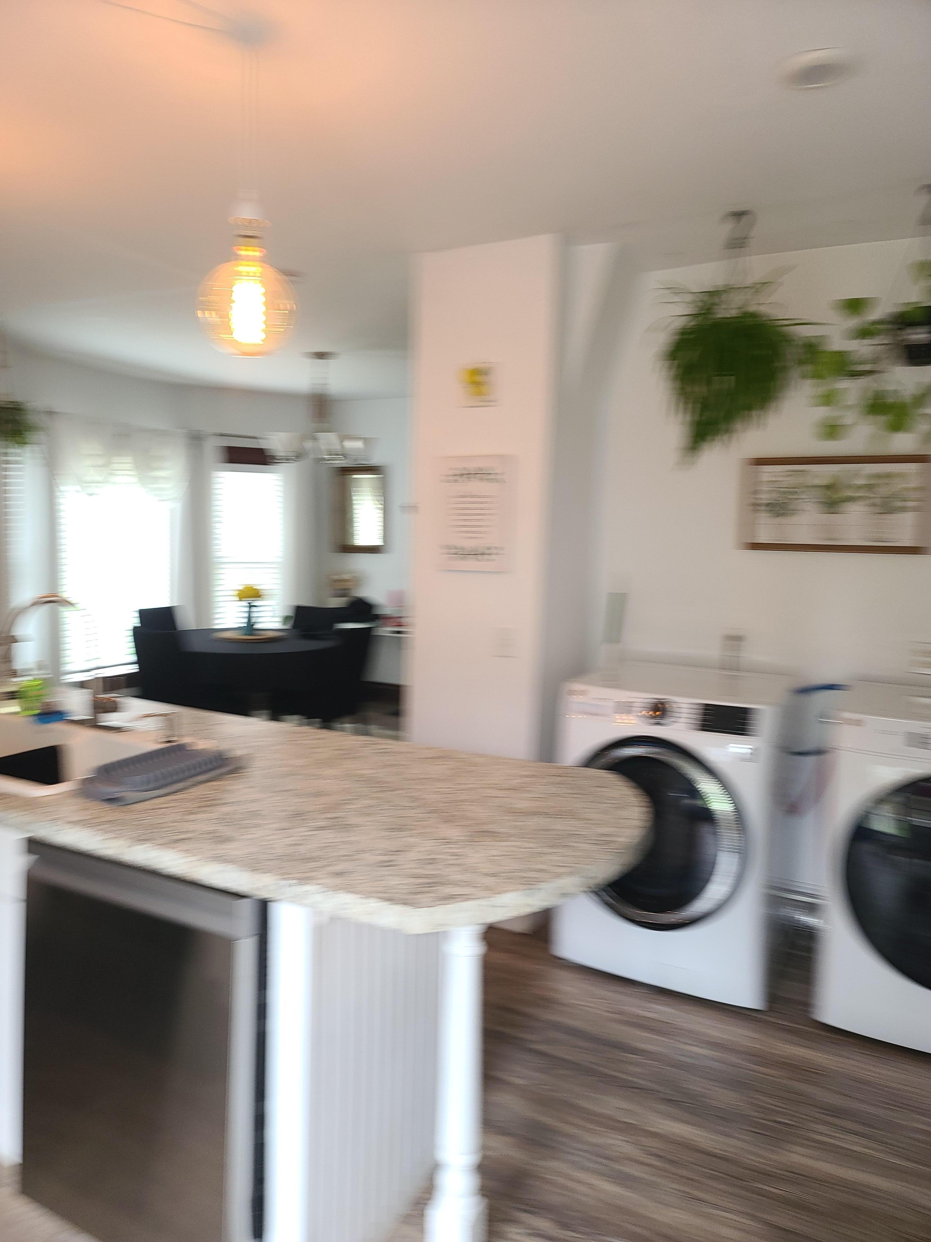 The main floor washer and dryer is convenient.