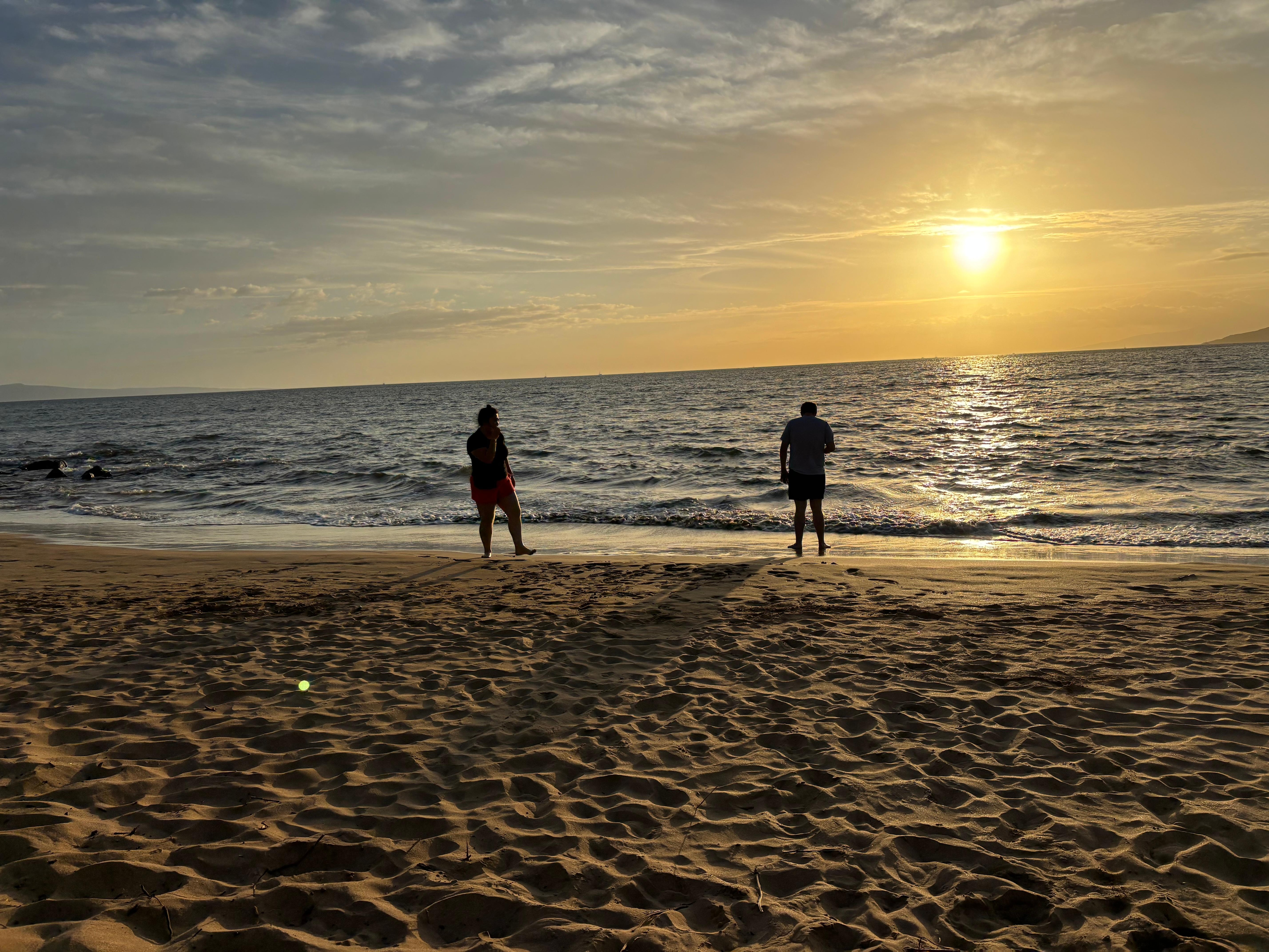 Beach sunset.