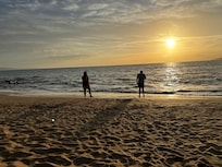 Beach sunset.