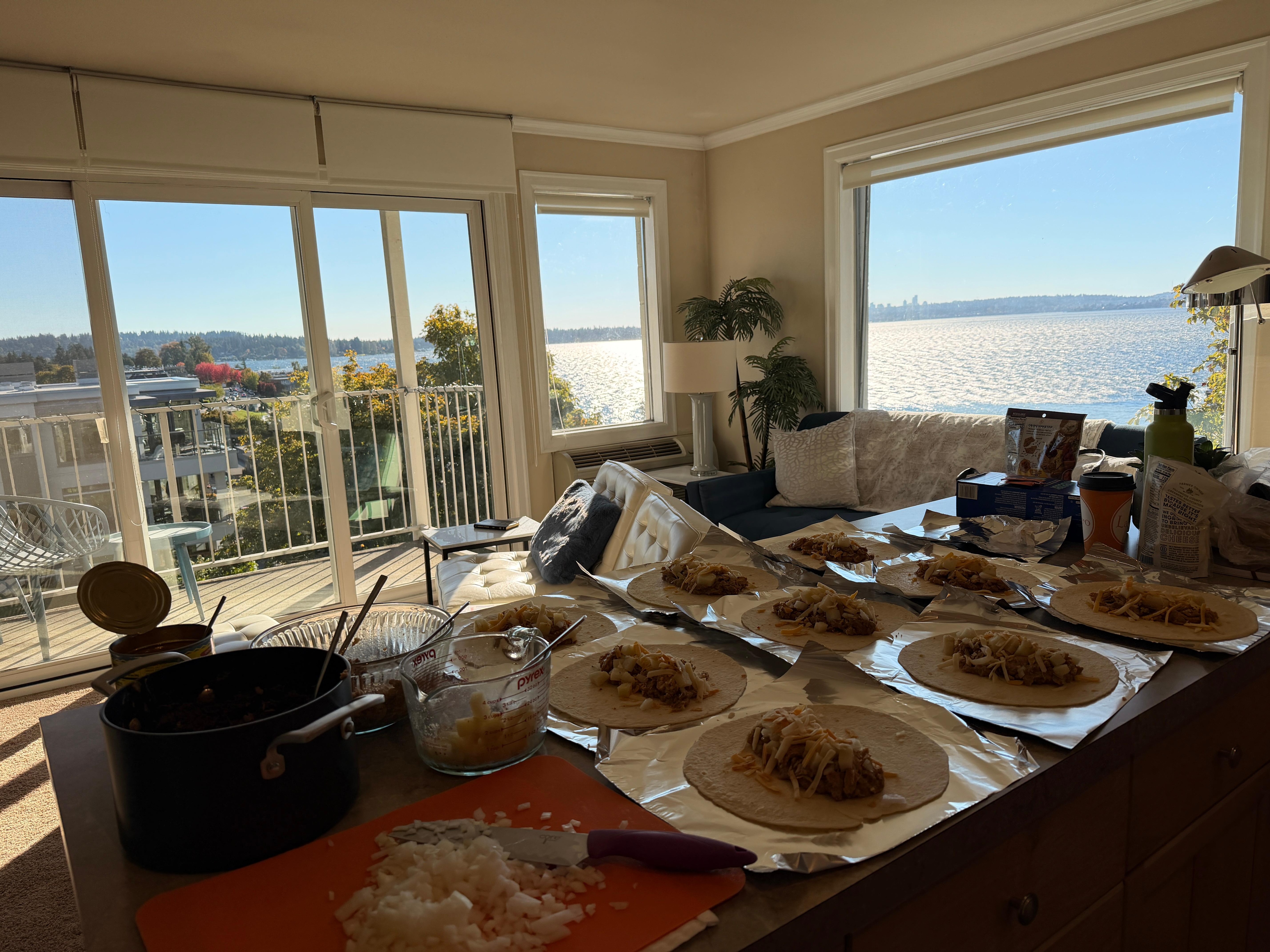 The view from the kitchen