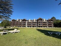 The back of the hotel