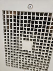 Dirty shower vent