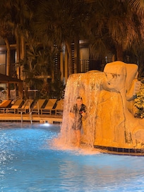 This was the only photo I took of my son at one of the beautiful pools.