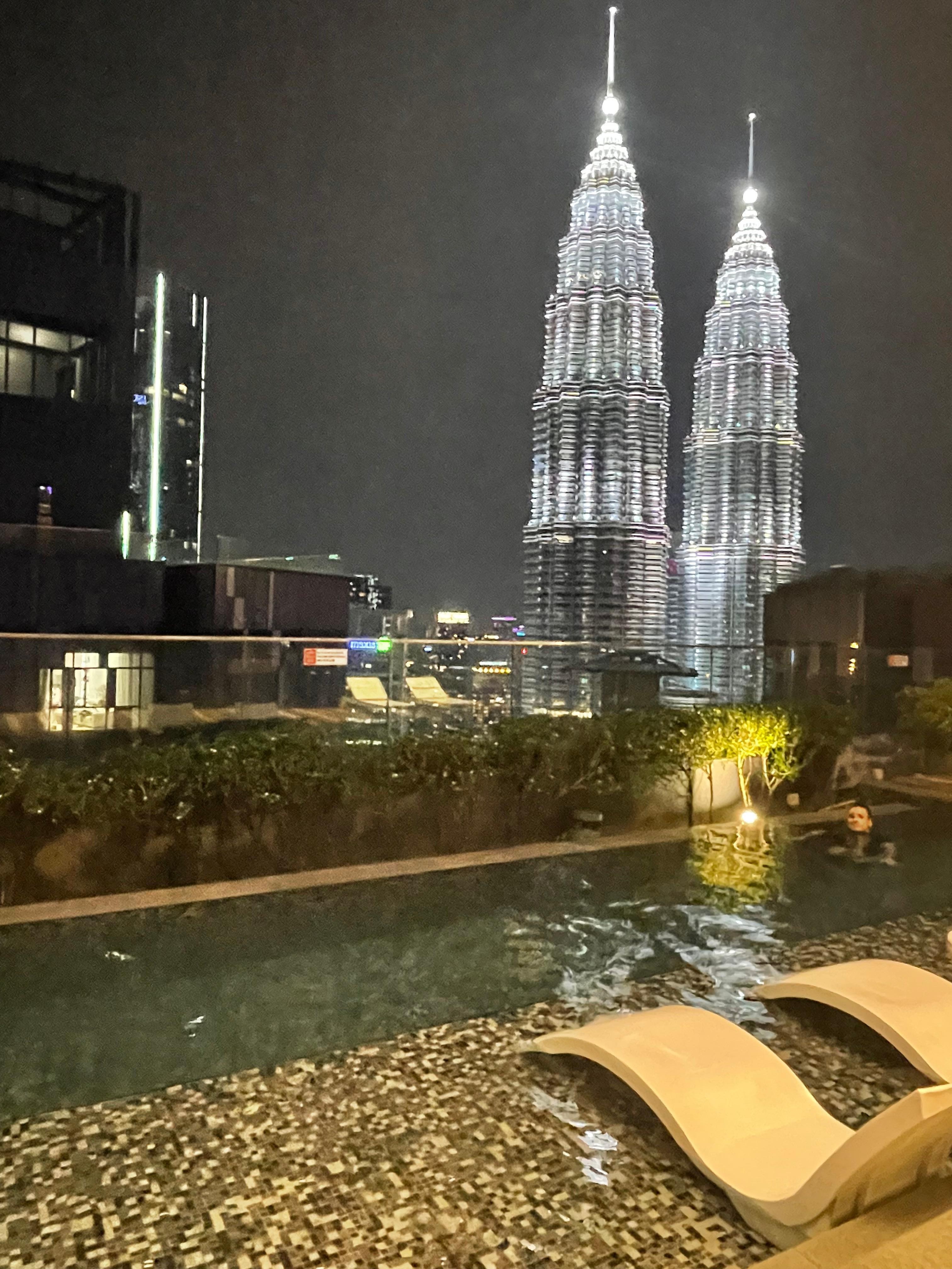 From the pool on level 69