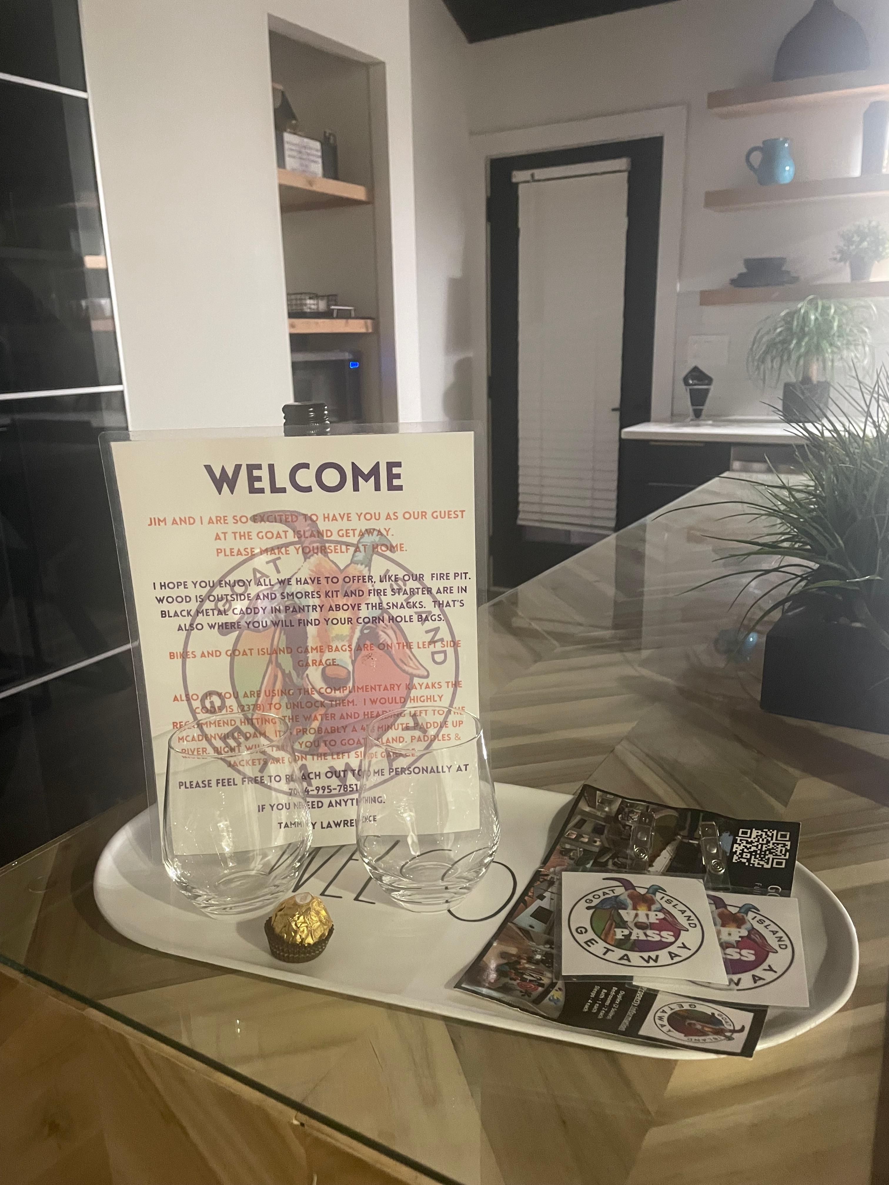 Welcome package with all the info you need.