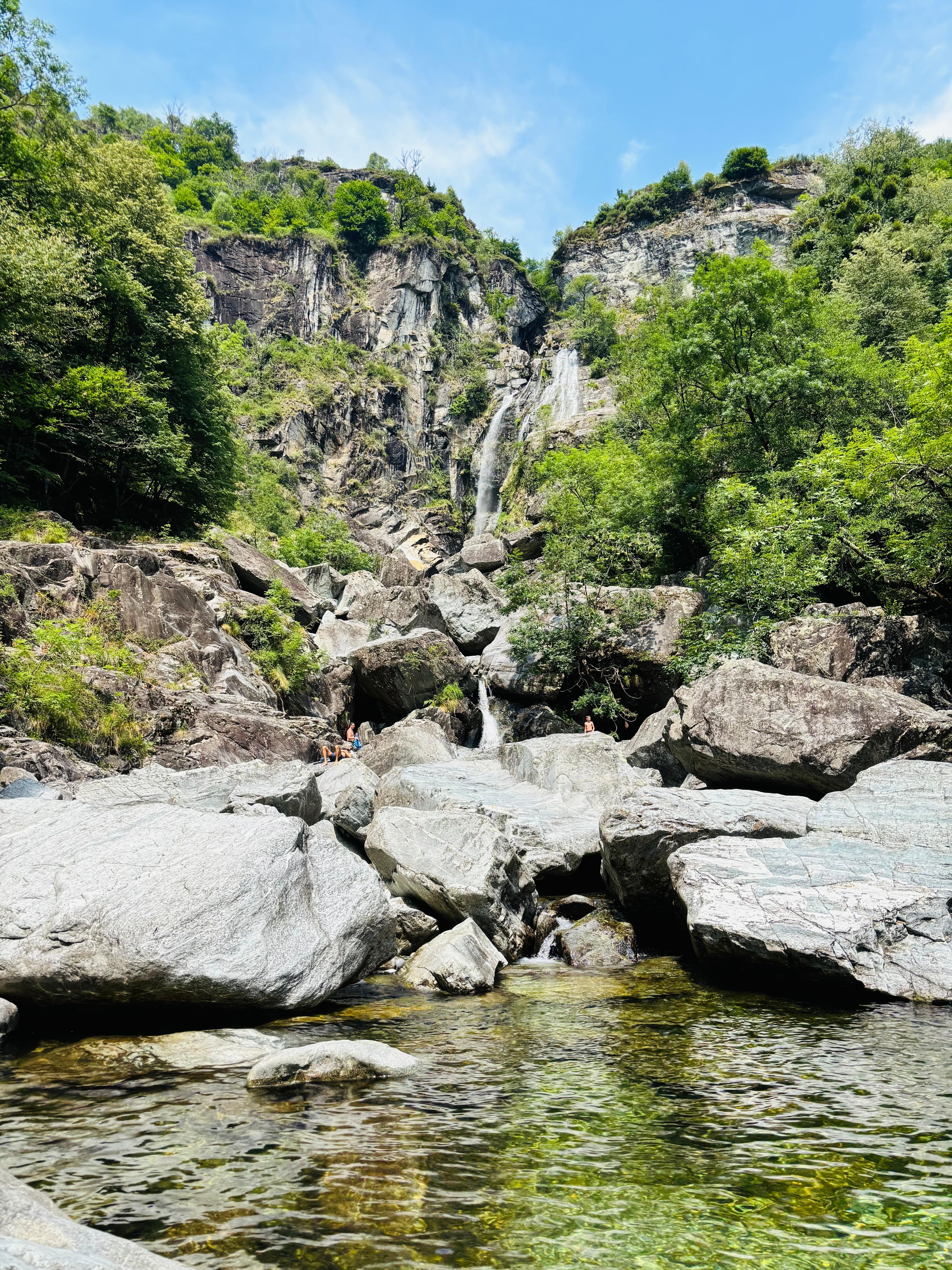 The waterfall few mins walk from property 