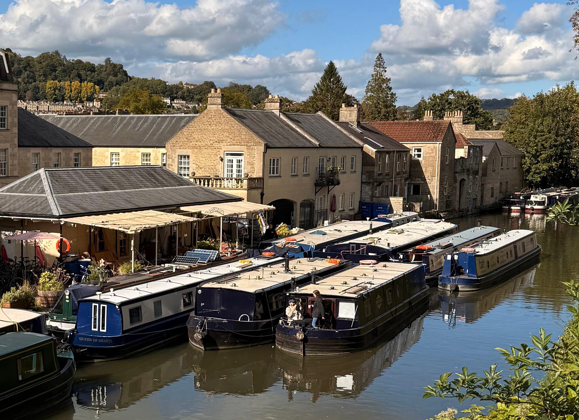 Our boat was to be the middle one in the foreground. The outside one was unexpectedly there for only one night.