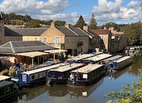 Our boat was to be the middle one in the foreground. The outside one was unexpectedly there for only one night.