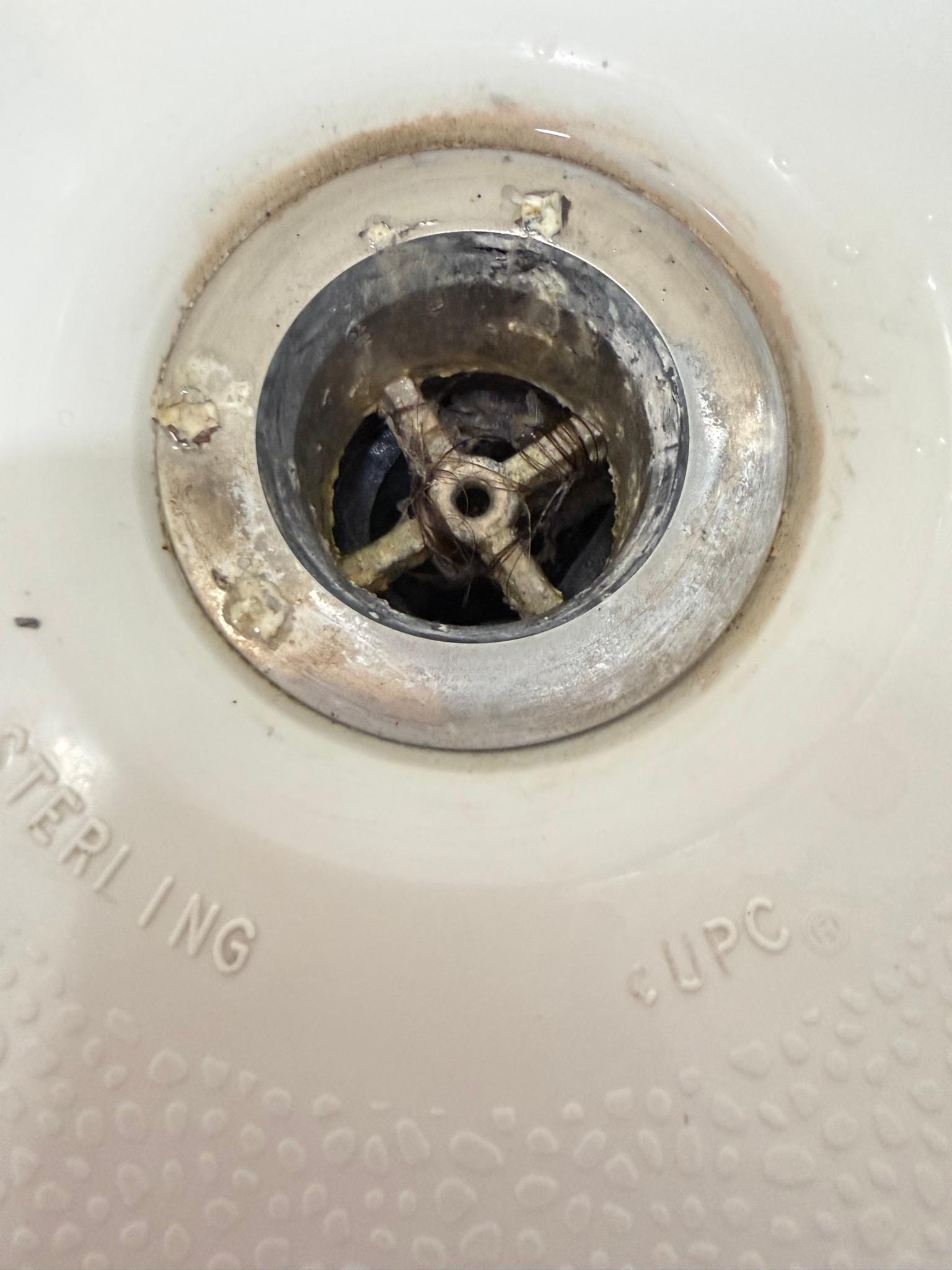 clogged shower drain
