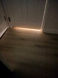 Bottom of door at night