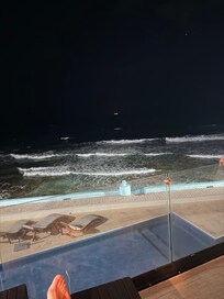 Evening view of melacon. Several locals do gather in the evening after work. Very nice