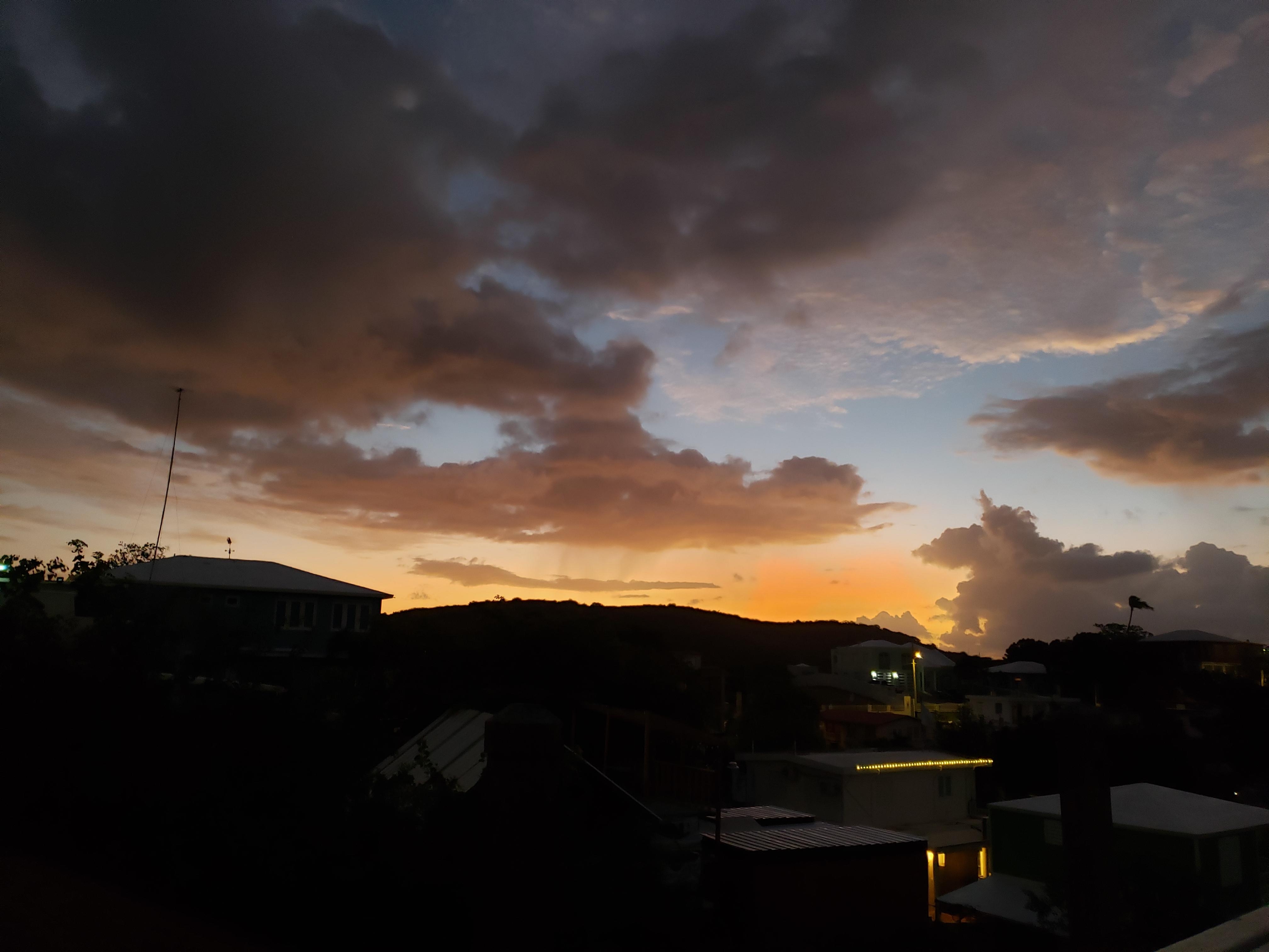 Sunrise from top deck!