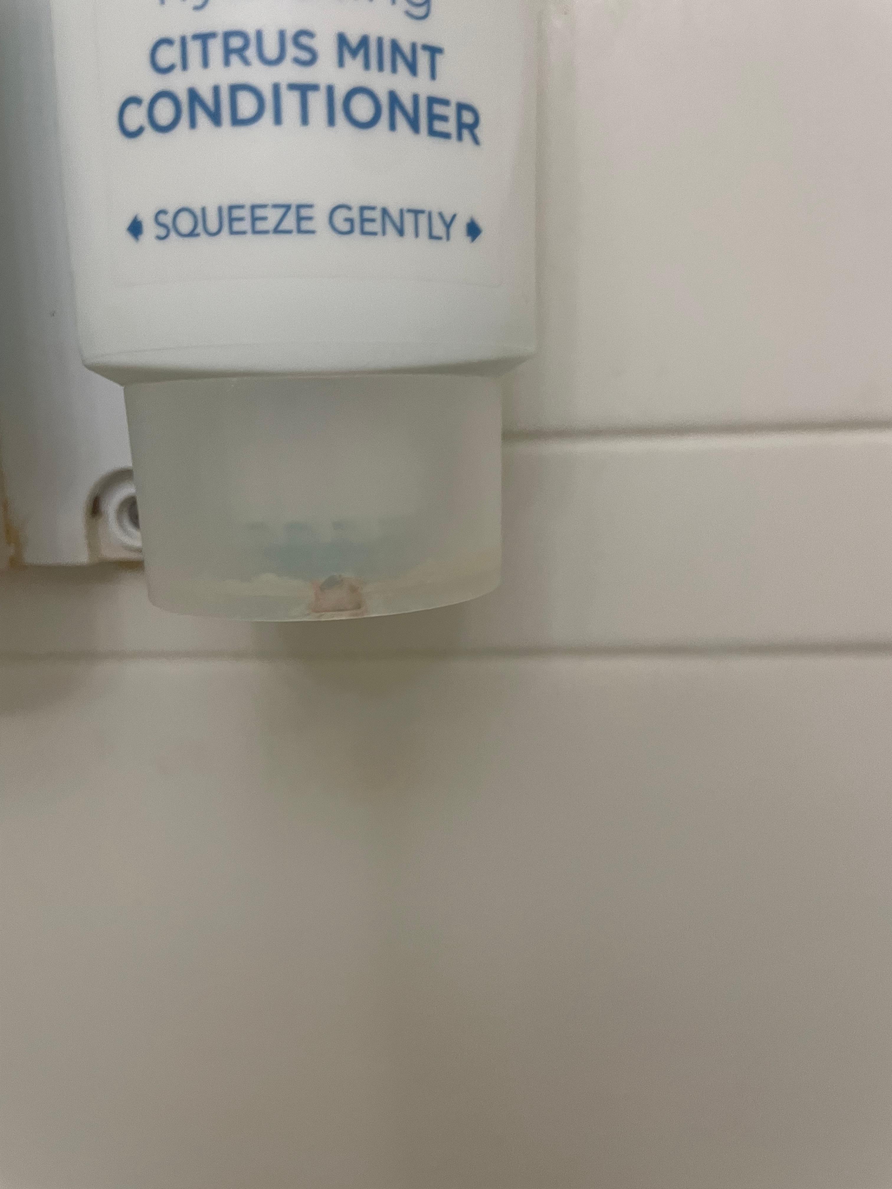 Discoloration on shower soap