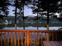 View from the top deck in the evening. It was so quiet and peaceful.