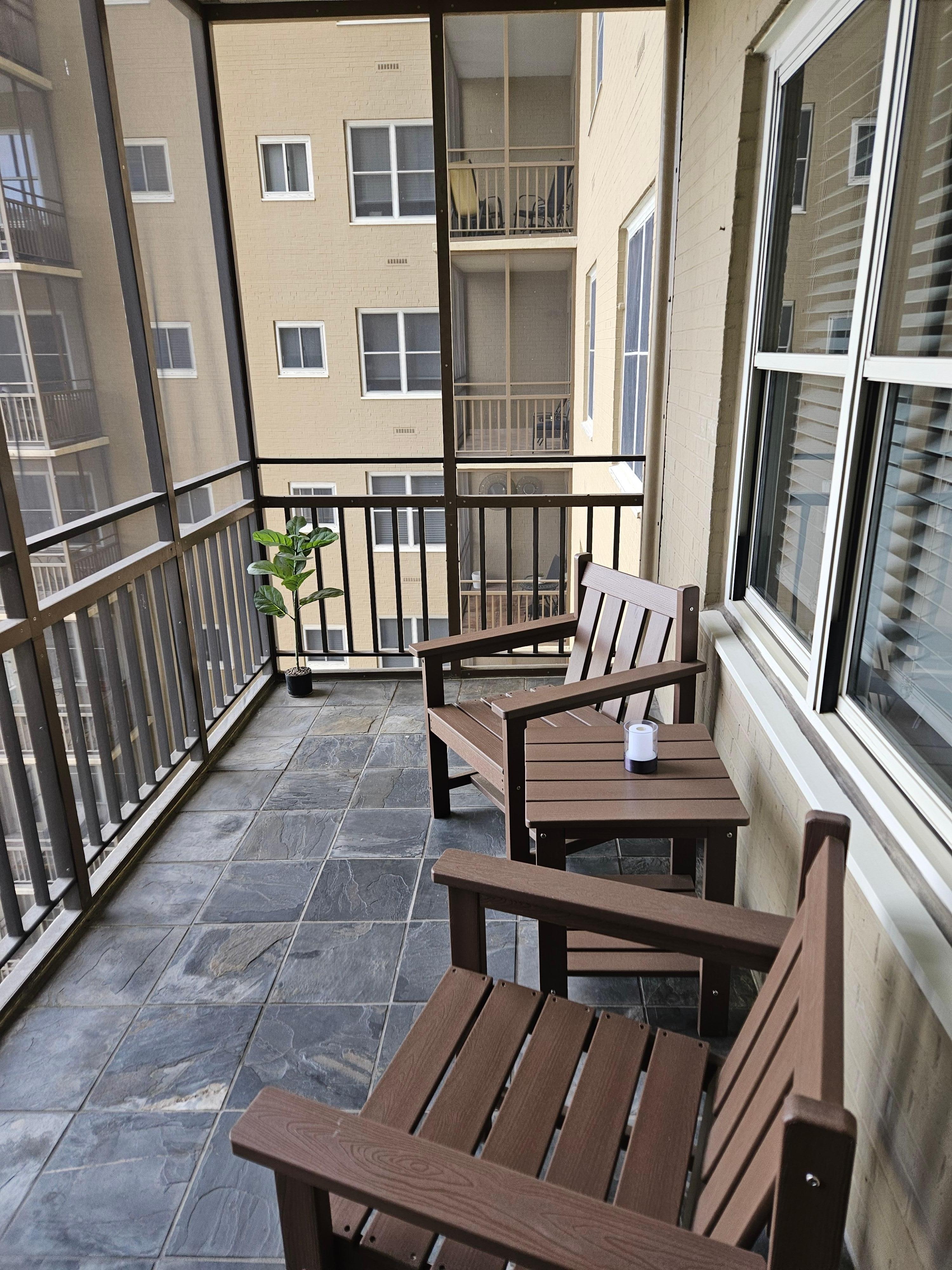 Balcony at the Condo.