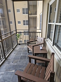 Balcony at the Condo.